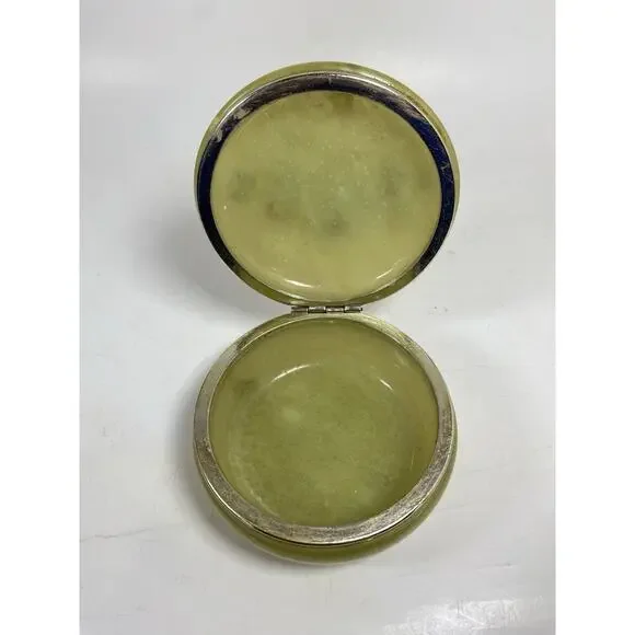 Vintage Alabaster Trinket Box - Picture 9 of 9